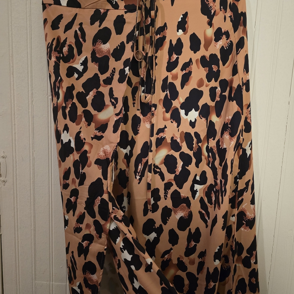 Leopard Print Maxi Skirt